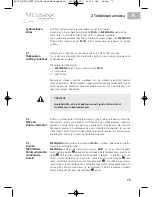 Preview for 85 page of Medisana 88930 Instruction Manual