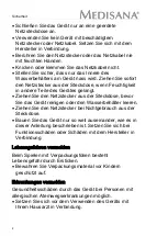 Preview for 4 page of Medisana DH 610 Translation Of The German Original Instruction Manual