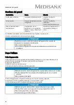 Preview for 44 page of Medisana DH 610 Translation Of The German Original Instruction Manual