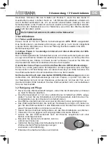 Предварительный просмотр 9 страницы Medisana HDP Instruction Manual