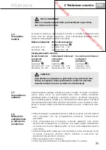 Предварительный просмотр 79 страницы Medisana HGV Manual