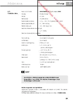 Preview for 95 page of Medisana HGV Manual