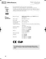 Предварительный просмотр 20 страницы Medisana HP 605 Instruction Manual