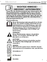 Preview for 5 page of Medisana HP 625 Comfort Instruction Manual