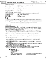 Предварительный просмотр 20 страницы Medisana HP 625 Comfort Instruction Manual