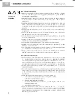 Preview for 6 page of Medisana LSB 45200 Manual