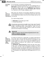 Preview for 10 page of Medisana LT 470 Instruction Manual