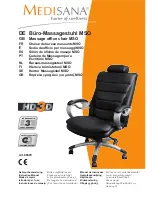Medisana Massage office chair MSO Manual preview