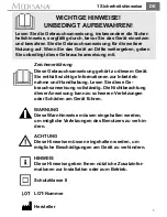 Preview for 9 page of Medisana MC 818 Instruction Manual