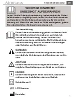 Preview for 9 page of Medisana MC 826 Instruction Manual