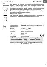 Предварительный просмотр 45 страницы Medisana MP 810 Instruction Manual