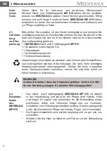 Предварительный просмотр 10 страницы Medisana MP 815 Instruction Manual