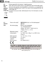 Предварительный просмотр 84 страницы Medisana MP 815 Instruction Manual