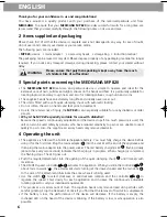 Preview for 8 page of Medisana MP 820 Instruction Manual