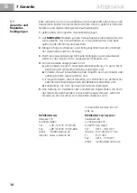 Preview for 14 page of Medisana MTA 51005 Manual