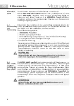 Предварительный просмотр 10 страницы Medisana PowerRoll Instruction Manual