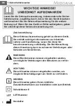 Preview for 6 page of Medisana PR-F90 Instruction Manual