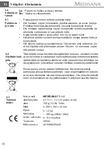 Preview for 42 page of Medisana PS 440 Instruction Manual