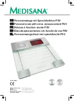 Предварительный просмотр 1 страницы Medisana PSV Manual