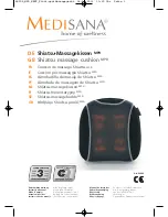 Medisana Shiatsu massage cushion MPD Manual preview