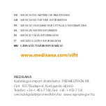 Preview for 16 page of Medisana VI FIT Instruction Manual