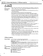 Preview for 8 page of Medisana WL 450 Manual