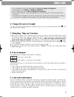 Preview for 9 page of Medisana XL Instruction Manual