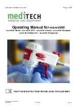 Meditech microVENT Classic Operating Manual preview