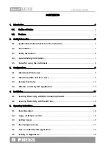 Preview for 2 page of MEDIZS Smart LC-13 Operation Manual