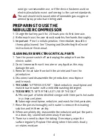 Preview for 5 page of Medline AEROMIST TREK HCS2GO Instruction Manual