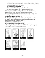 Preview for 8 page of Medline AEROMIST TREK HCS2GO Instruction Manual