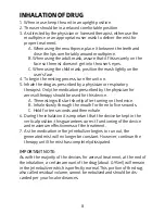 Preview for 9 page of Medline AEROMIST TREK HCS2GO Instruction Manual