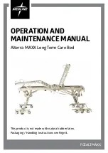 Medline Alterra MAXX Operation And Maintenance Manual предпросмотр