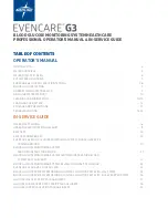 Preview for 3 page of Medline EVENCARE G3 Operator'S Manual