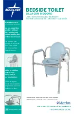 Medline Microban BEDSIDE TOILET User Instructions And Warranty preview