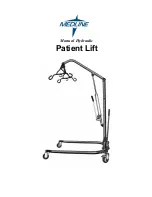 Предварительный просмотр 1 страницы Medline Patient Lift User Instruction Manual