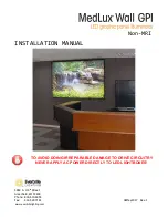 MedLux Wall GPI Installation Manual предпросмотр