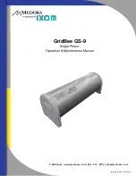 Preview for 1 page of Medora GridBee GS-9 Operation & Maintenance Manual