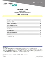 Preview for 2 page of Medora GridBee GS-9 Operation & Maintenance Manual