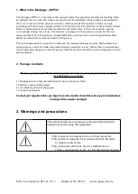 Preview for 2 page of Medpage MP5x Operating Instructions Manual