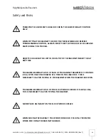 Preview for 10 page of MedViron Guardian Rise Bassinet Operation & Maintenance Manual