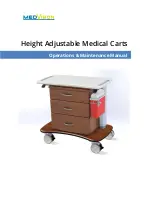 MedViron Height Adjustable Medical Carts Operation & Maintenance Manual preview