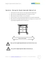 Preview for 6 page of MedViron Height Adjustable Medical Carts Operation & Maintenance Manual