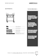 Preview for 6 page of MedViron Rise II Bassinet Operation & Maintenance Manual