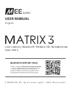 Preview for 1 page of MEE AUDIO MATRIX 3 AF68-LL User Manual