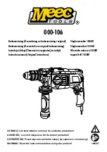 Meec tools 000-106 Instruction Manual preview