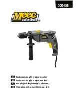 Meec tools 000-138 Operating Instructions Manual preview