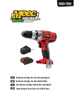 Meec tools 000-700 Operating Instructions Manual preview