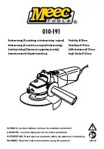 Preview for 1 page of Meec tools 010-191 Instruction Manual