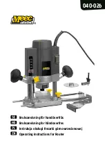 Preview for 1 page of Meec tools 040-026 Operating Instructions Manual